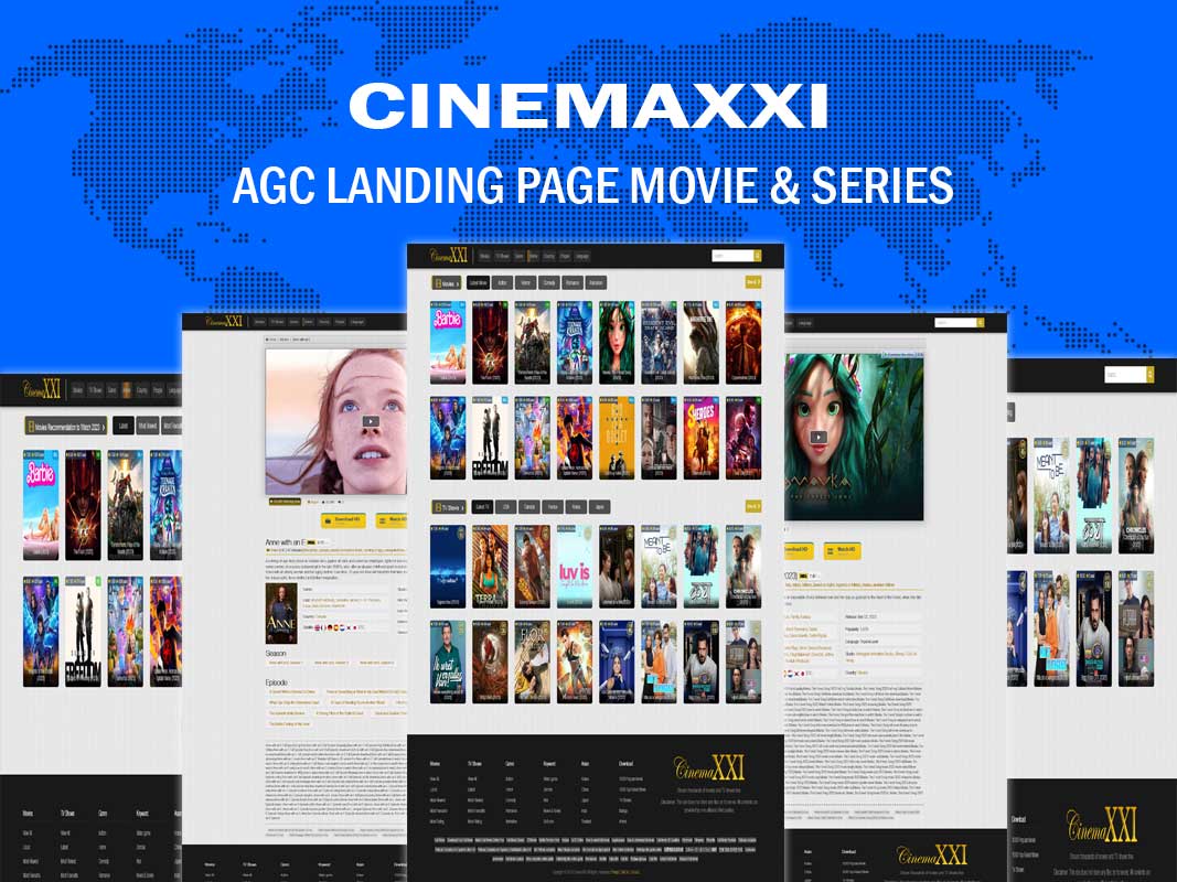 IndoXXI Clone AGC Movie Landingpage Theme Auto and Multilanguage