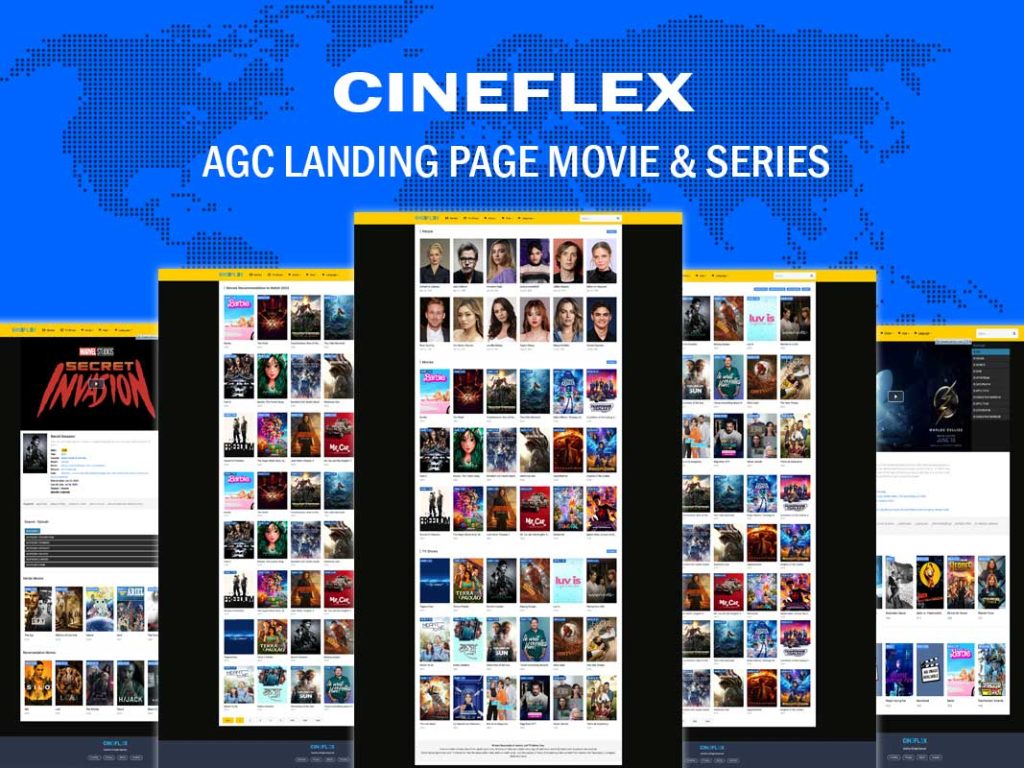 CineFlex Best Landing Page Movie and TV Series